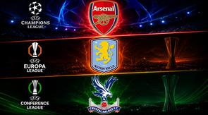 Klub-klub Inggris mencatat sejarah baru di kompetisi antarklub Eropa musim ini. (Bola.com/AI Chatgpt)