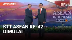 Presiden Joko Widodo menyambut sejumlah pemimpin negara yang hadir untuk mengikuti Konferensi Tingkat Tinggi ASEAN di Labuan Bajo.