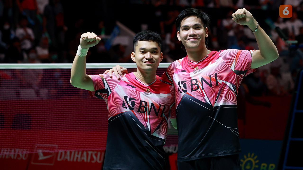 Foto: Leo Rolly Carnando/ Daniel Marthin Juara, Indonesia Pastikan Dua Gelar di Indonesia Masters 2023