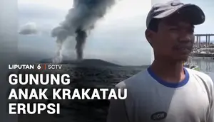 Gunung Anak Krakatau Erupsi, Hujan Abu Melanda