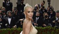Kim Kardashian di Met Gala 2022. (Evan Agostini/Invision/AP)