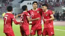 <p>Penyerang Timnas Indonesia, Ramadhan Sananta, mencetak gol ke gawang Brunei Darussalam pada matchday kedua Grup A Piala AFF 2022 di KLFA Stadium, Kuala Lumpur, Senin (26/12/2022). (Bola.com/Zulfirdaus Harahap)</p>