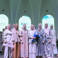 Koleksi Ria Miranda untuk Ramadan 2018. (Photografer: Daniel Kampua/Bintang.com)