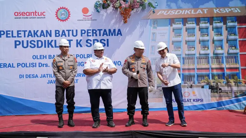 Groundbreaking proyek Pusat Pendidikan dan Pelatihan (Pusdiklat) serikat pekerja terbesar di Asia Tenggara (Asean) akan segera dibangun di Kawasan Jatiluhur, Purwakarta, Jawa Barat (Istimewa)