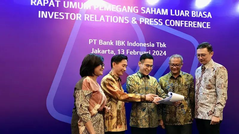 RUPSLB PT Bank IBK Indonesia Tbk (AGRS), Selasa, 13 Februari 2024. (Foto: Bank IBK Indonesia)