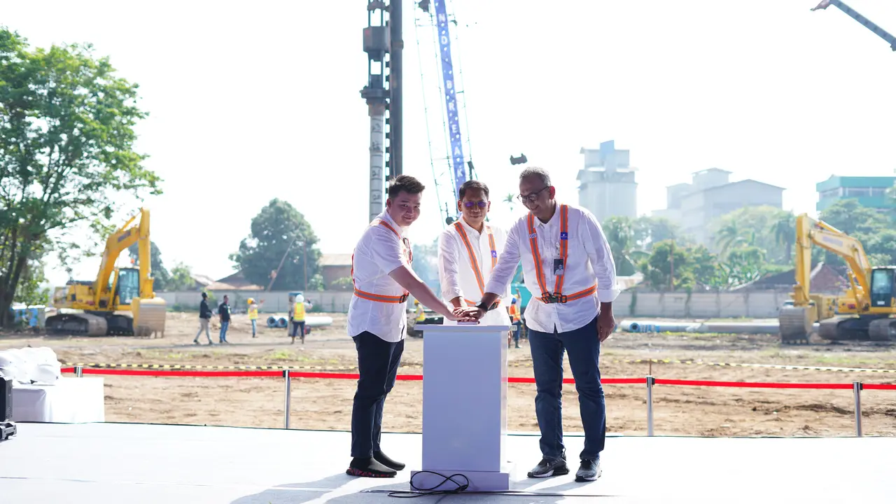 KAI melakukan groundbreaking pembangunan Terminal Bongkar Batu Bara Kramasan yang terletak di Kec. Kertapati, Kota Palembang pada Jumat (14/7)