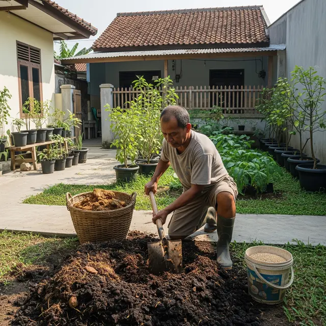12 Cara Menekan Biaya Berkebun hingga 50 Persen dengan Kotoran Ayam