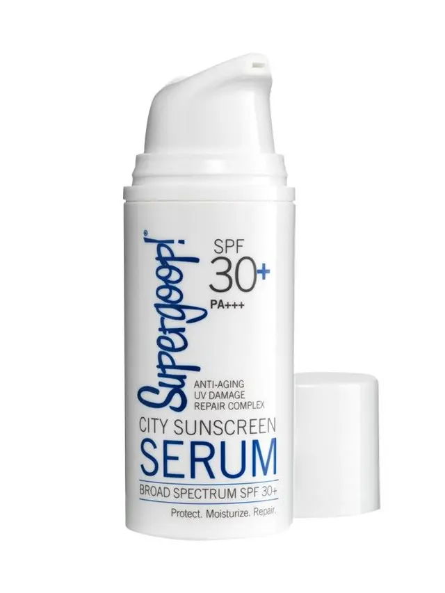 Kulit Sensitif & Berjerawat: SUPERGOOP! City Sunscreen Serum SPF 30
