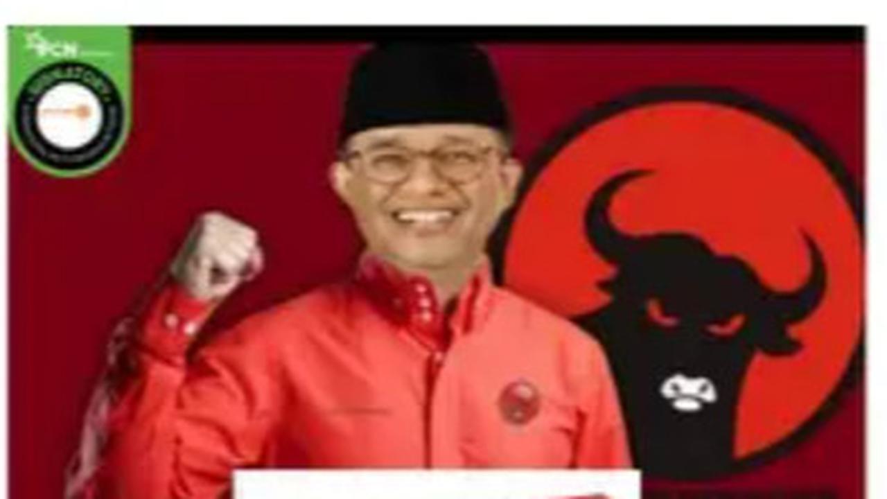 CEK FAKTA: Hoaks Foto Anies Baswedan Pakai Jas Merah Berlogo PDIP