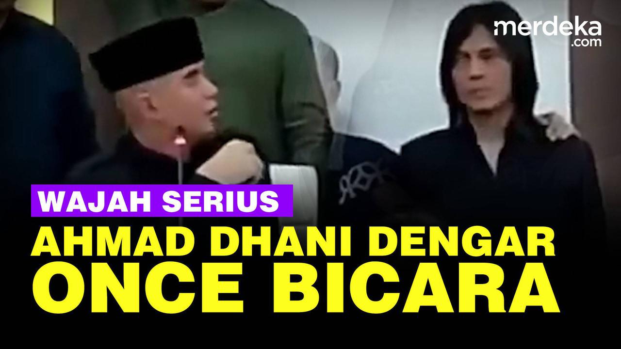 VIDEO: Serius Wajah Dhani Dengar Once Bicara, Langsung Beri Tanggapan