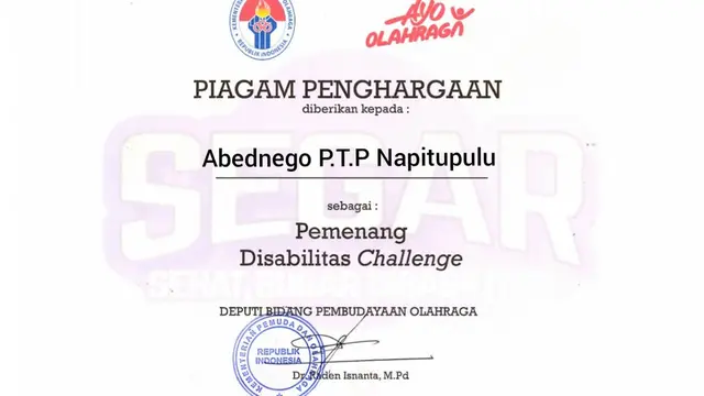 Prestasi Abednego.