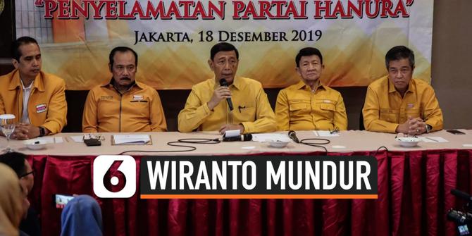 VIDEO: Wiranto Mundur dari Ketua Dewan Pembina Partai Hanura