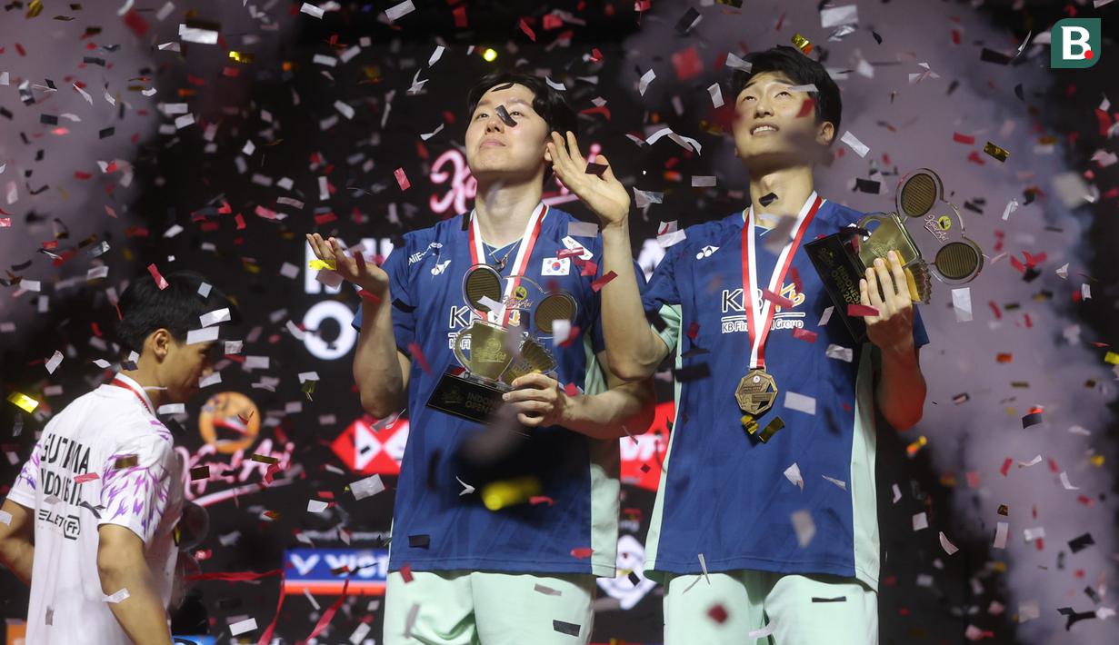 Pasangan Indonesia ini kalah dalam waktu 1 jam 3 menit. (Bola.com/M Iqbal Ichsan)