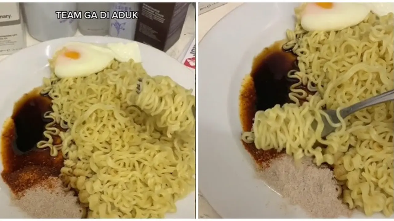 Viral Makan Mi Goreng dengan Bumbu Terpisah, Bikin Geleng Kepala