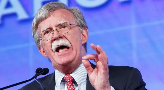 Penasihat Kepresidenan AS bidang Keamanan Nasional, John Bolton. Foto diambil saat Bolton menjabat sebagai dubes AS untuk PBB pada 2005 (Dennis Cook/Associated Press)