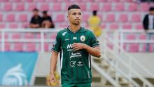 Ekspresi Gustavo Tocantins usai membobol gawang Persebaya Surabaya, Sabtu (11/1/2025) (c) Dok. PSS Sleman