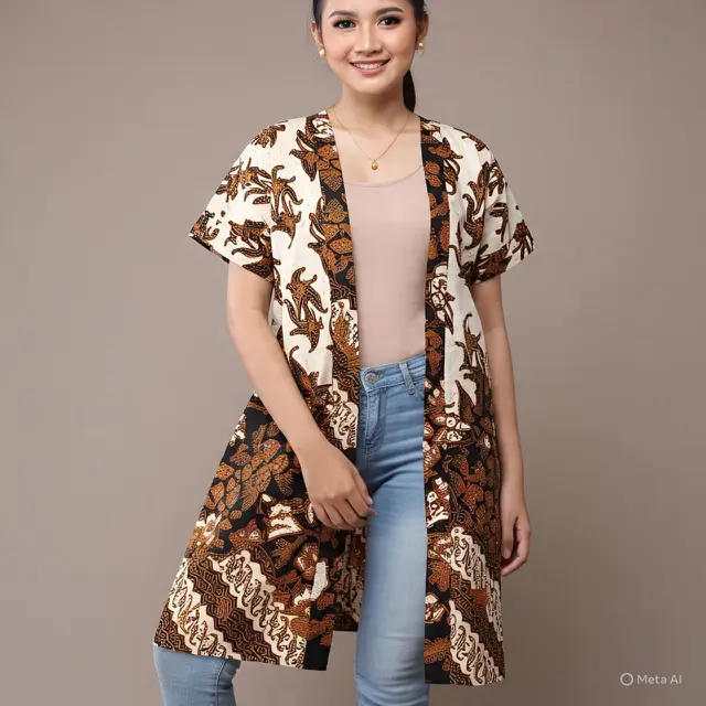 Outer Batik Kimono: Perpaduan Elegan Timur dan Nusantara
