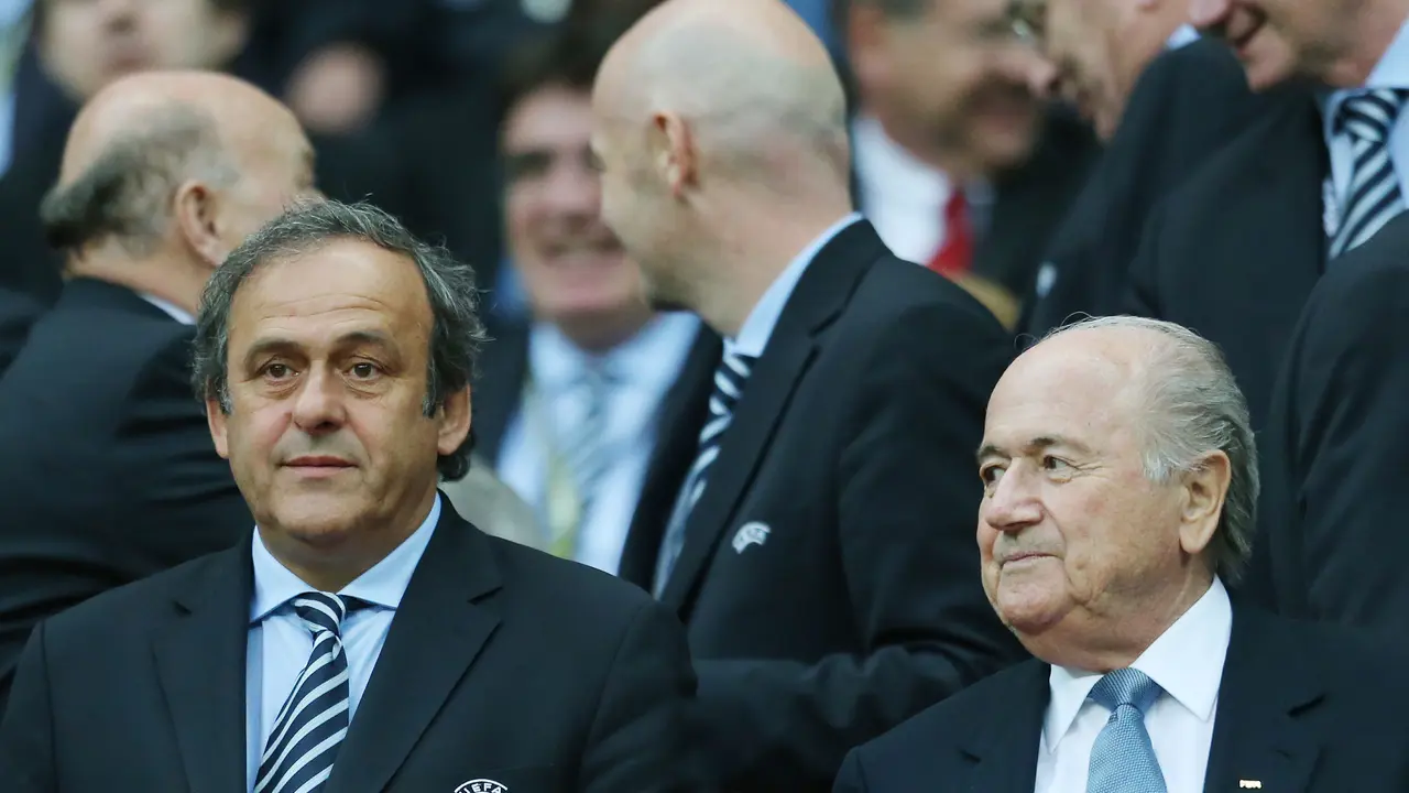 Michel Platini - Sepp Blatter