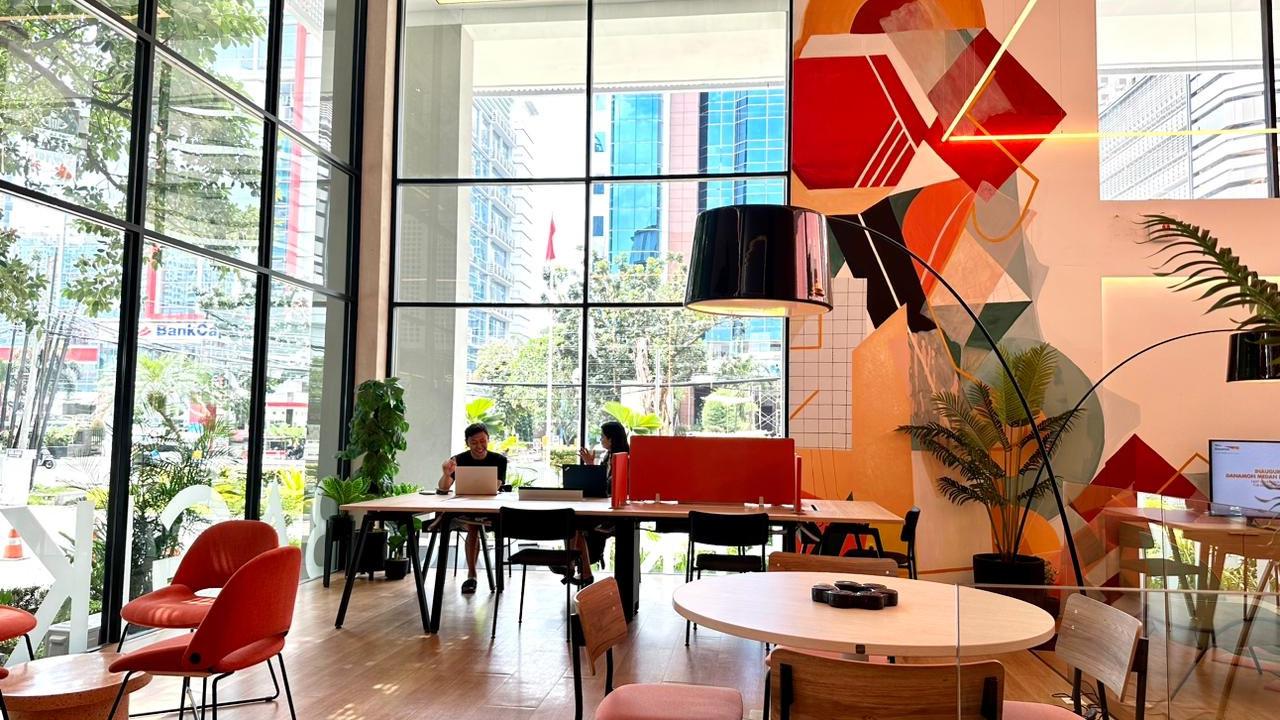 PT Bank Danamon Indonesia Tbk (Danamon) memperkenalkan program transformasi kantor cabang yang mengusung konsep Next Generation Branch yang didukung dengan fasilitas Coworking Space. (Dok Danamon)