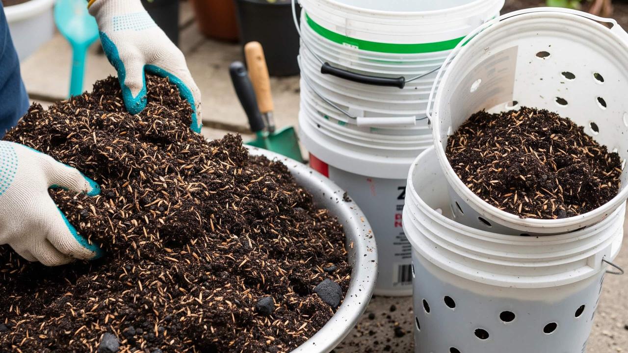 Cara Berkebun Sayur Organik Memakai Ember Bekas dan Kompos Dapur