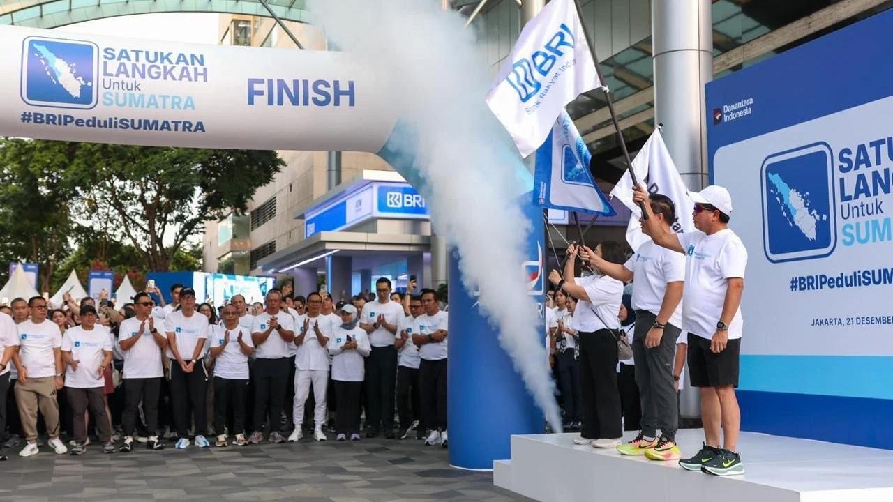 BRI Group sebagai bagian dari Danantara menyelenggarakan kegiatan bertajuk 'Satukan Langkah untuk Sumatra'