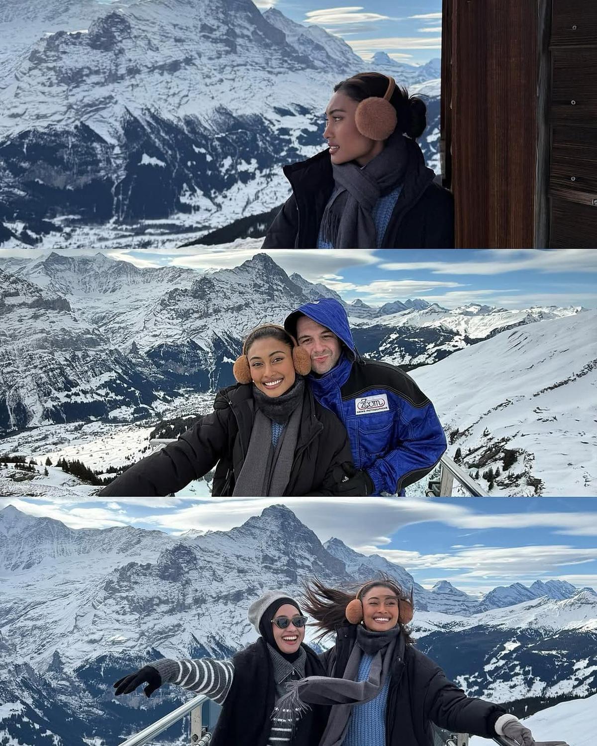 Potret Liburan Novia Bachmid ke Swiss, Menikmati Pemandangan Cantik di Ketinggian