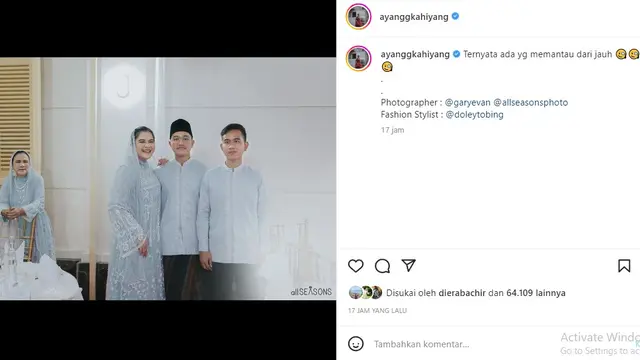 Kahiyang Ayu (Foto: Instagram/@ayanggkahiyang)