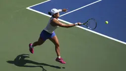 Janice sukses membungkam Kudermetova dengan skor 6-4, 4-6, 6-4 untuk melaju ke babak putaran kedua US Open 2025. (AP Photo/Frank Franklin II)