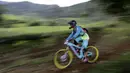 Kejuaraaan Indonesian Enduro Series di KTH Bike Park, Puncak, Bogor, (29/5/2016) ini merupakan seri pertama dari rencana empat seri. (Bola.com/Arief Bagus)