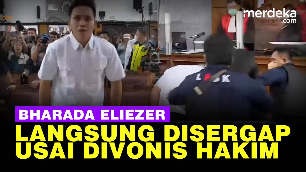 VIDEO: Bharada Eliezer Langsung Disergap Anggota LPSK Usai Divonis 1 Tahun 6 Bulan