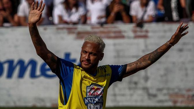 Penyerang Paris Saint-Germain, Neymar. (AFP/Miguel Schincariol)