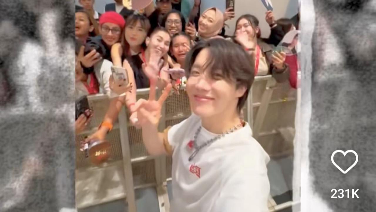 Detik-detik Bilqis Putri Ayu Ting Ting Bertemu J-Hope BTS, Nangis Bisa Ikut Send Off di Konser Jakarta