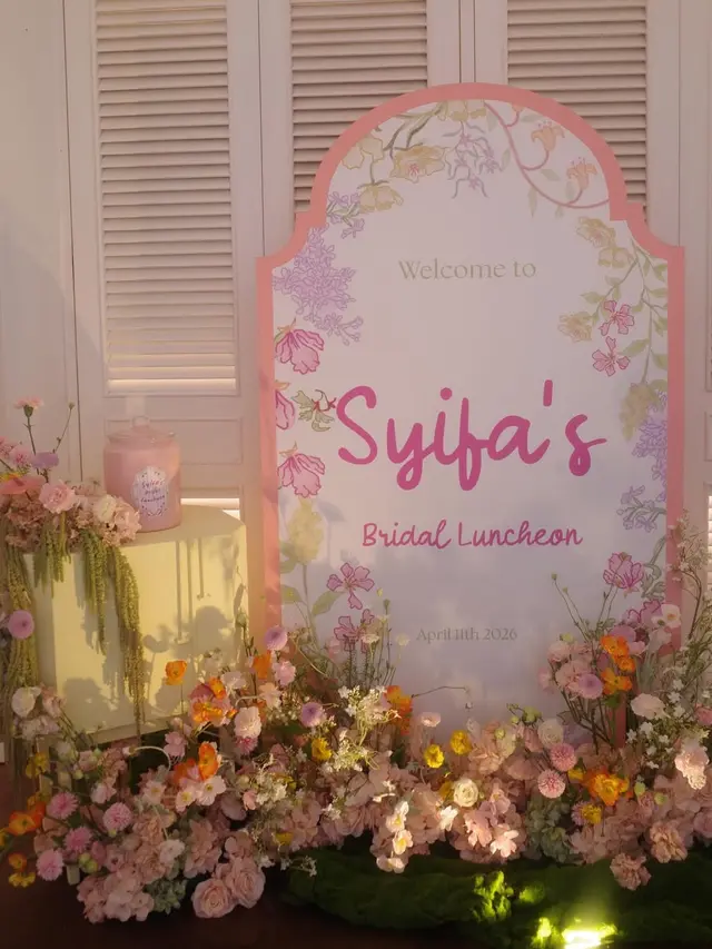 Potret Dekorasi Acara Bridal Lunch Syifa Hadju (Foto: Instagram marginw)