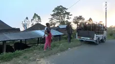 Peningkatan status Gunung Agung Bali sejak Kamis, tidak membuat warga sekitar mengungsi. Sebagian masih bertahan di rumah masing-masing.