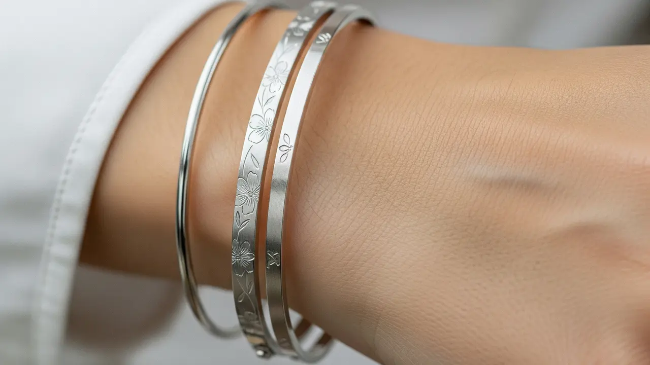 9 Model Gelang Keroncong Emas Putih Terbaru, Tampil Elegan