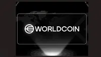 Logo Worldcoin yang kini izinnya dihentikan sementara&nbsp;Kementerian Komunikasi dan Digital/Komdigi. (Istimewa)