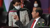 Menlo Retno Marsudi sewaktu mendampingi Presiden Jokowi pada penutupan KTT G20, Rabu (16/11/2022). (Dok:Dokumentasi resmi G20).
