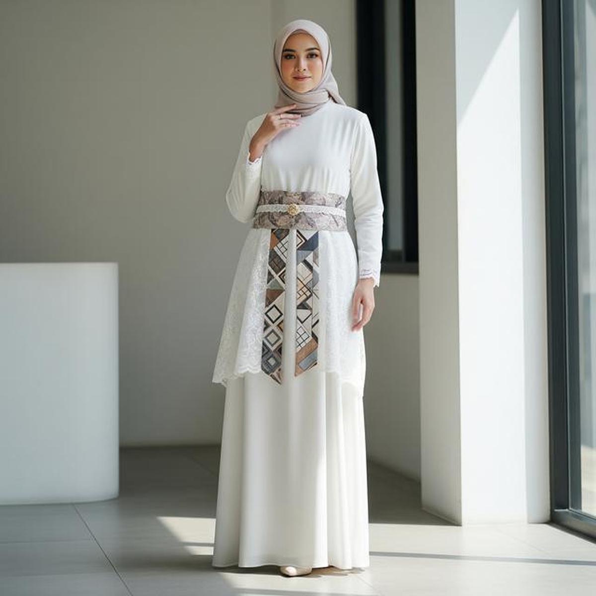 10 Model Gamis Batik Brokat Kekinian untuk Tren 2026 dengan Desain Terbaru