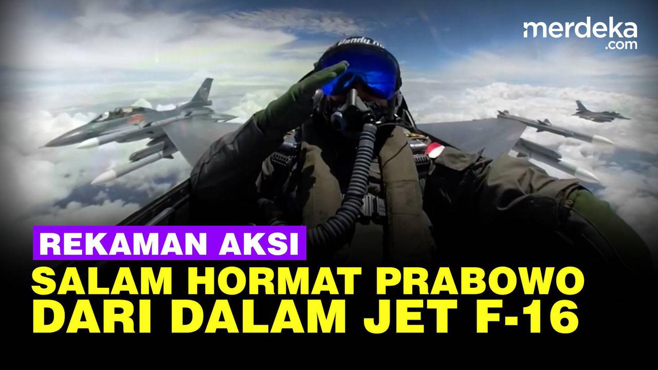 VIDEO: Rekaman Menhan Prabowo 'Pandu-08' Dalam Kokpit Terbang Naik Jet F-16