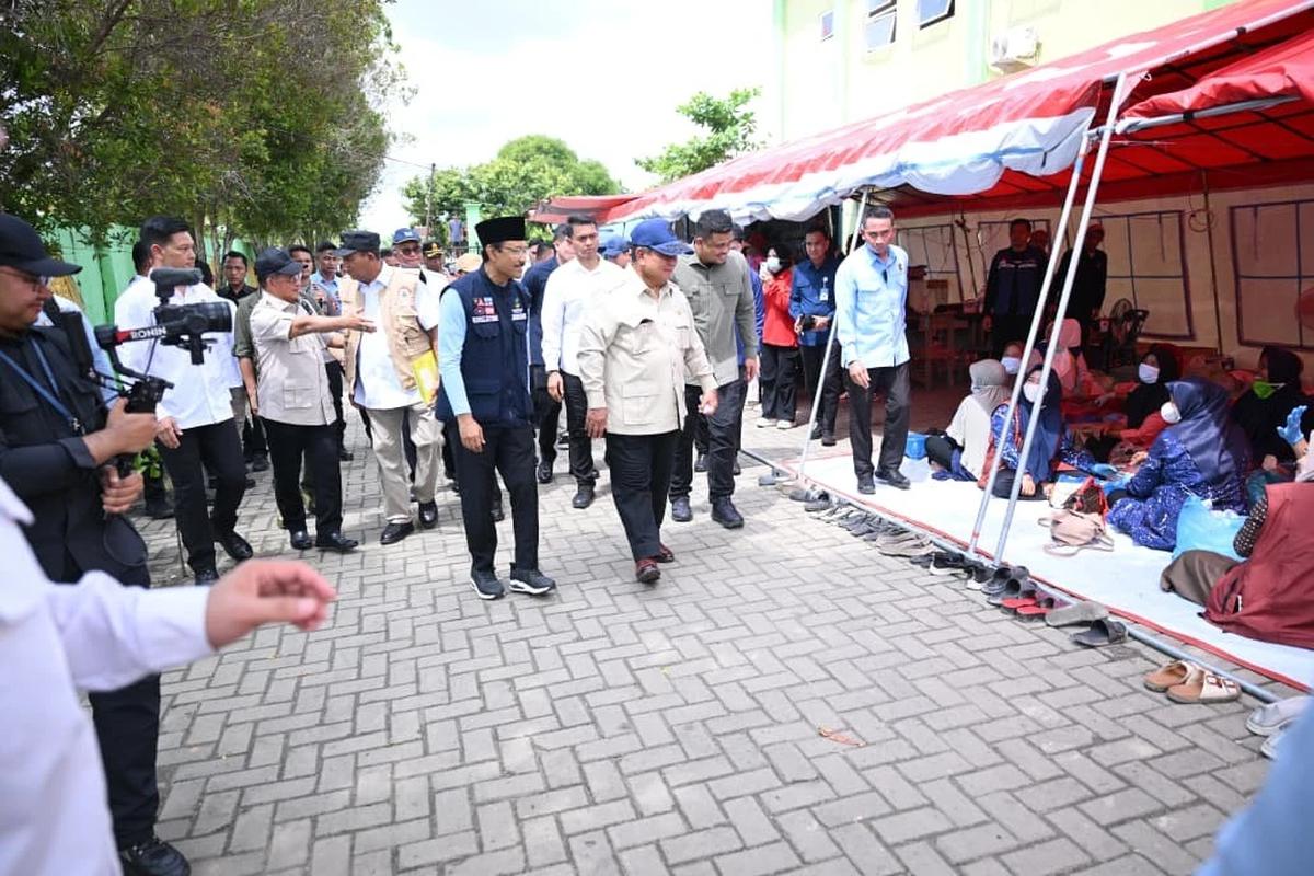 Mendagri Tito Dampingi Presiden Prabowo Tinjau Banjir Langkat