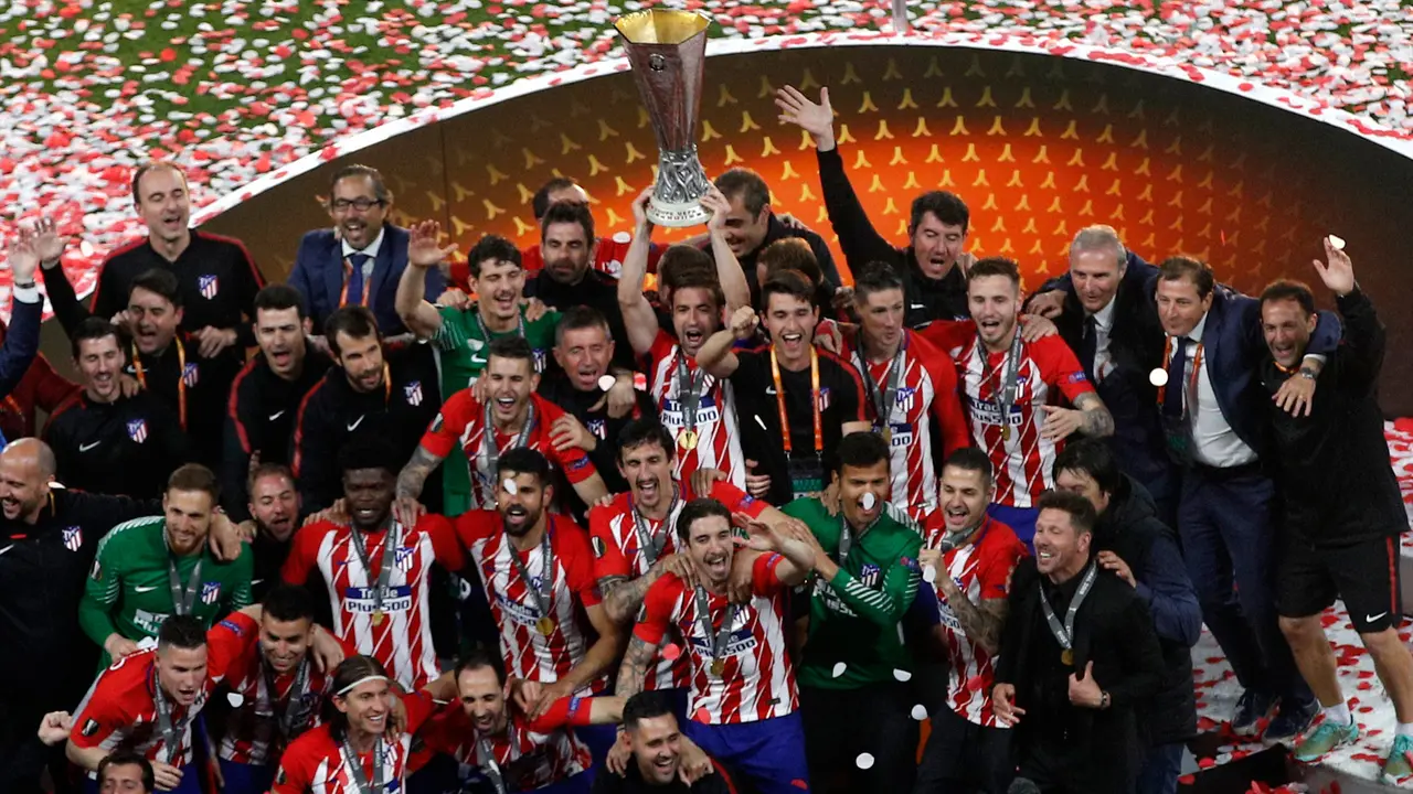 Selebrasi Pemain Atletico Madrid Usai Raih Juara Liga Europa 2018