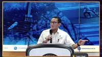 Menpaekraf Sandiaga Uno dalam peluncuran ADWI 2023 di The Weekly Bried with Sandi Uno, Selasa, 24 Januari 2023. (Liputan6.com/Henry)