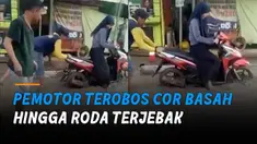Padahal papan peringatan sudah terpajang jelas menutupi jalan tersebut.