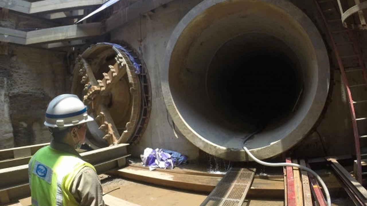 Intip pembangunan terowongan sodetan Kali Ciliwung-KBT