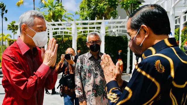 FOTO: Presiden Jokowi Terima PM Lee di Bintan