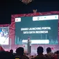 Menteri PPN/Kepala Bappenas Suharso Monoarfa dalam Grand Launching Portal Satu Data Indonesia di The Westin Jakarta, Jumat (23/12/2022). Di acara ini Suharso menyoroti polemik data beras.