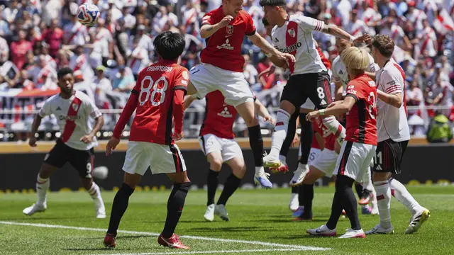 Duel River Plate vs Urawa Red Diamonds di Piala Dunia Antarklub 2025, Rabu (18/06/2025). (AP/Lindsey Wasson)