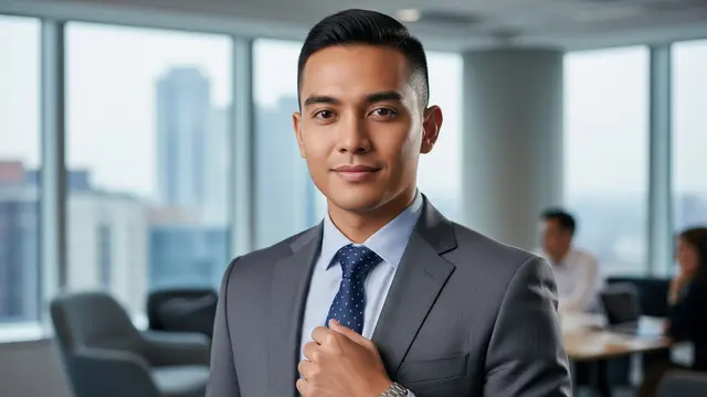 Model Rambut Pria Eksekutif Muda (Image by Gemini AI)