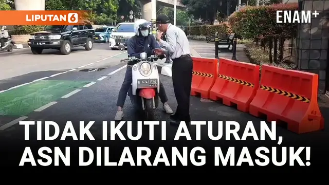VIDEO: Masih Pakai Kendaraan Pribadi, ASN Jakarta Dilarang Masuk ke Kantor!