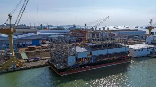 PT PAL Indonesia resmi meluncurkan Bard Mounted Power Plant (BMPP) Nusantara II. (Foto: PT PAL Indonesia)